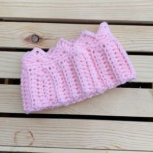Homemade Princess crown Head band/ear warmer